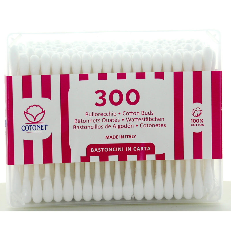 COTONET PULIORECCHIE COTTON FIOC CARTA 300 PZ. BIODEGRADABILI IN SCATOLA