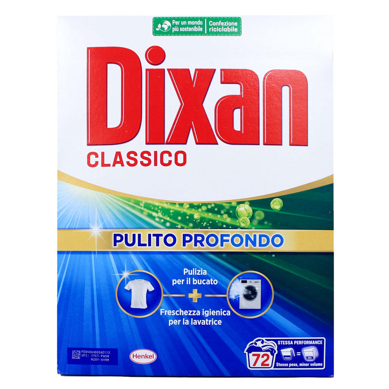 DIXAN DETERSIVO POLVERE CLASSICO BUCATO LAVATRICE 72 MISURINI