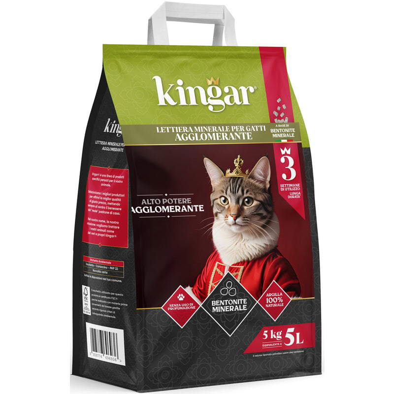 KINGAR LETTIERA BENTONITE AGGLOMERATA 5 LT