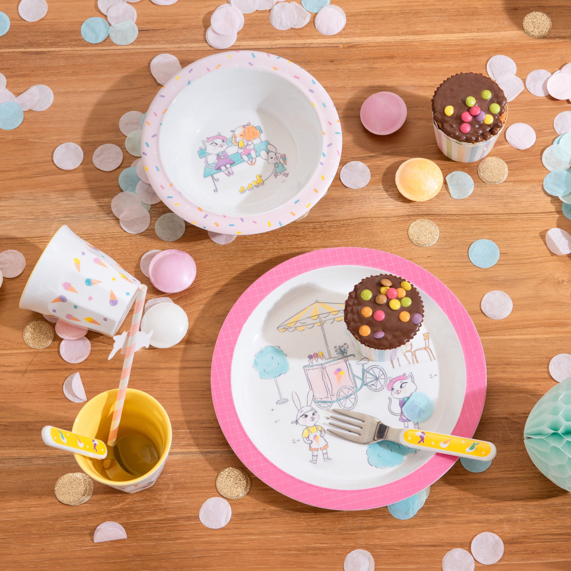 SET PASTO BAMBINA 5 PZ. GATTO